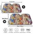 thumbnail image 3 of Balery Funny Dogs Family Print Car Windshield Sun Shade,Windshield Sunshade for Car Pickup Truck SUV Accessories-Small, 3 of 7