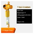 thumbnail image 2 of 1100W/1500W Portable Overhead Electric Chain Hoist Crane Fixed Single Chain Industrial Hoist Chain Hoist Lifting Crane Hook ,Outstanding Load Capacity, 2 of 6