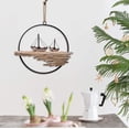 thumbnail image 4 of Wood Sailboat Wall Ornament Hanging Circle, Beach Wooden Sailboat Decor, Rustic Ocean Home Decor, 4 of 7