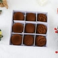 thumbnail image 2 of Fwttom 9Pcs 8cm/3.15" Velvet Christmas Balls Ornaments, Hanging Christmas Shatterproof Ball - Christmas Decorations for Xmas Tree, Holiday, Wedding, Party (Free Pendant), 2 of 2