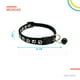thumbnail image 2 of Collar Para Mascota Ajustable Perro Gato Raza Talla Pequeña negro 6.49 pulg Poli Pets PP-COPMPK-CH, 2 of 6