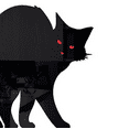 thumbnail image 3 of Halloween 2025 Yard Signs - 18in Acrylic Black Cat Ground Stakes for Haunted Garden Decor, 3 of 5