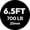 6.5 ft Barbell 35 lb, 1000 lb, Black, variant on HANDBODE 7 ft Olympic Barbell, 45 lb 20 kg, 1000 lb Weight Capacity Weightlifting Bar for Strength Training and Home Gym, Silver