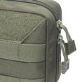 thumbnail image 4 of Bolsa táctica para cinturón Molle, bolsa de primeros auxilios, organizador de bolsillo para senderismo y acampada al aire libre. Verde, 4 of 9