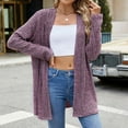 thumbnail image 6 of Kaemgyyd Women's Knit Cardigan V Neck Tops Loose Open Front Cardigans Sweater Casual Long Sleeve Outwear, 6 of 7