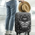 thumbnail image 2 of Black Gothic Skull Butterfly Pattern Luggage Cover Fashion Suitcase Cover Baggage Covers Fit 25-28 Inch Luggage (Go Travel), 2 of 5