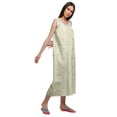 thumbnail image 2 of Moomaya Printed Womens Button Placket Mid Long Nightdress Cotton Night Gown, 2 of 6
