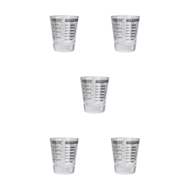 Bearachild taza medidora de vidrio de 45 ml con escalas tazas de onzas pesadas herramientas para hornear mango resistente al calor jarra de café Type2 NO2