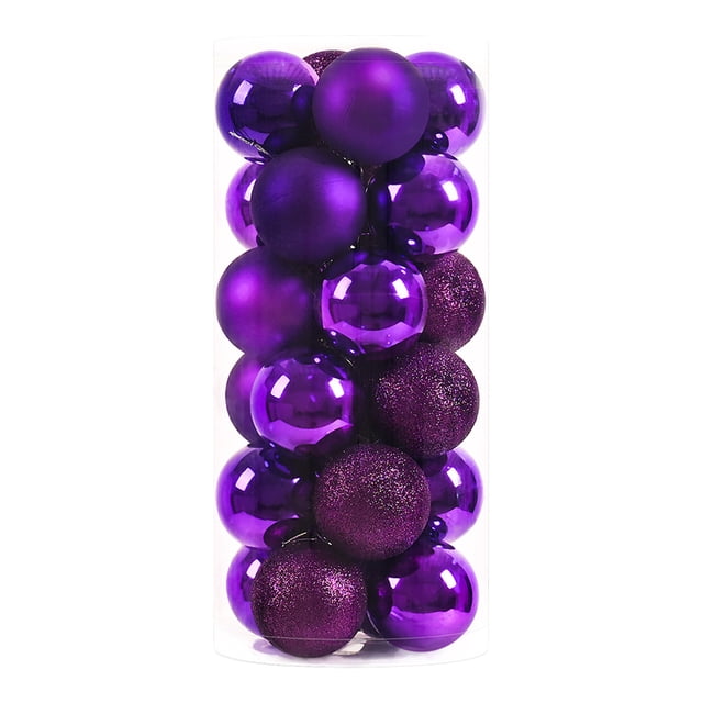 Bola de Navidad grande irrompible de 4cm bola de Navidad reutilizable para vacaciones 24 Uds.