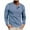 Blue, variant on UVEASISHA Cotton Henley Shirt for Men Raglan Long Sleeve Casual T Shirt Soft Comfy Lounge Tshirt Gray XL
