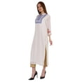 thumbnail image 3 of Phagun Kurta Ethnique Indienne pour Femmes Kurti Brodée Traditionnelle, 3 of 6