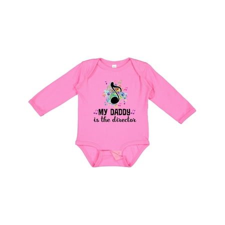 

Inktastic Music Director Daddy School Band Gift Baby Boy or Baby Girl Long Sleeve Bodysuit