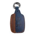 thumbnail image 3 of Leather Car Key Fob Case Cover Holder For Jaguar XE XF XJ F-Pace F-Type Leather Keychain Fob Holder Keyring Bag, 3 of 7