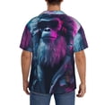 thumbnail image 3 of Fotbe Hip-Hop Glasses Gorilla Camisa Estampada de Manga Corta para Hombre, Casual de Verano, Estilo Playero, Sin Arrugas-3X-Large, 3 of 5