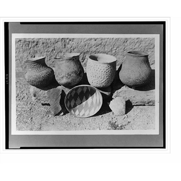 Historic Print, [Pottery decoration at the ruins at Casa Grande, Arizona], 16" x 20"