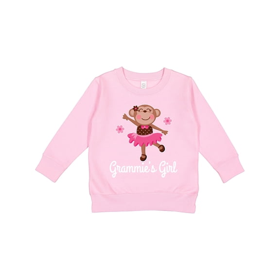 Inktastic Grammie Girl Ballerina Monkey Toddler Sweatshirt