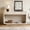 Beige, variant on DRNANLIT Antique-Style Console Table with 3 Drawers & Display Shelf – Curved Legs, Painted Finish, Beige for Entryway/Living Room