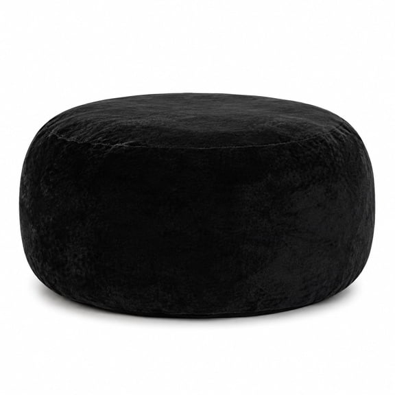 Large Memory Foam Bean Bag Chair 4FT, Cozy Flannel Cover Lounge Sofa for Adults and Teens, Round Relaxing Chair for Home, Dorm and Game Room