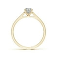thumbnail image 2 of ANGARA Natural Oval Diamond Engagement Ring in 14K Yellow Gold for Women (Size-7x5mm| Color-K| Clarity-I3) | April Birthstone, Anniversary, Jewelry Gift for Women | Natural Diamond Ring, 2 of 10