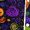 BVW48-Purple, variant on IYYVV Halloween Satin Matching Pajamas For Couples Short Sleeve Button Down Silk Pjs Funny Ghost Face Sleepwear 2 Pcs Loungewear Green 3XL