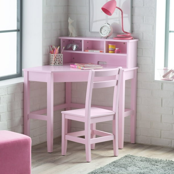 Classic Playtime Juvenile Corner Desk And Reversible Hutch With