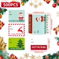thumbnail image 3 of WJCA 500Pcs Christmas Gift Labels Stickers Self-Adhesive, Santa Reindeer Christmas Tree Designs, Festive Name Tags for Presents, Holiday Wrapping, Party Favors & Xmas Decor, 3 of 8