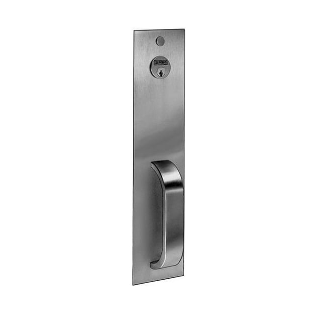 Pull Escutcheon Key Retracting Latchbolt Exit Device Trim, Satin Stainless Steel