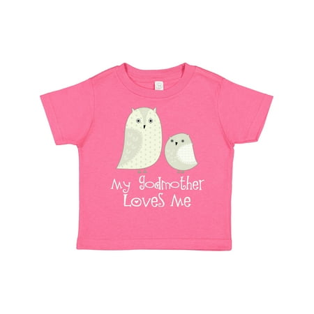 

Inktastic My Godmother Loves Me Gift Toddler Boy or Toddler Girl T-Shirt