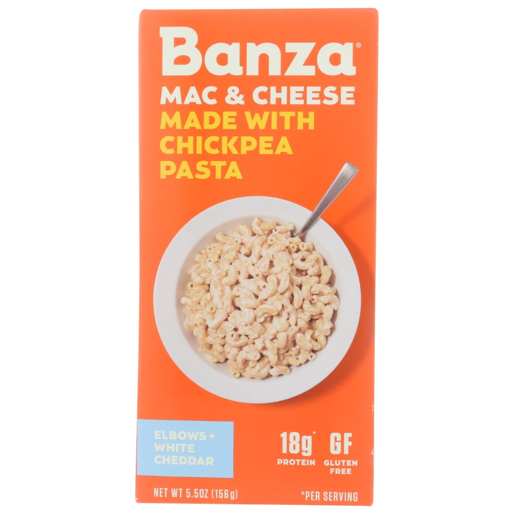 Banza Chickpea Pasta White Cheddar Mac And Cheese, 5.5 Oz. Walmart