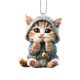 thumbnail image 1 of EZLIFE Decoración colgante de acrílico 2D con forma de gato para coche, para el hogar, la oficina, la mochila, el retrovisor automático, Mi A5U8, 1 of 7