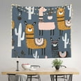 thumbnail image 2 of Sikiie Llama and Cactus tapestry wall hanging home decor for bedrooms, living rooms, dorms 60x51in, 2 of 6