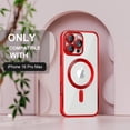 thumbnail image 2 of Funda magnética Misea para iPhone 16 Pro Max roja de 6.9", 2 of 7