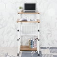 thumbnail image 4 of SDADI L1010WFLT Adjustable Height Mobile Standing Office Computer Desk, 4 of 7