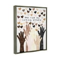 thumbnail image 3 of Stupell Industries We Rise by Lifting Others Quote Hands Hearts Luster Gray Framed Floating Canvas Wall Art, 16x20, by Erica Billups, 3 of 8