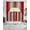 Red, variant on Sage Green Swag Valances for Windows, Small Curtains Drapes, Farmhouse Wood Grain Vintage Brown Striped Kitchen Window Curtains Over Sink Window Treatment Valance for Bedroom/Bathroom 56"x36"