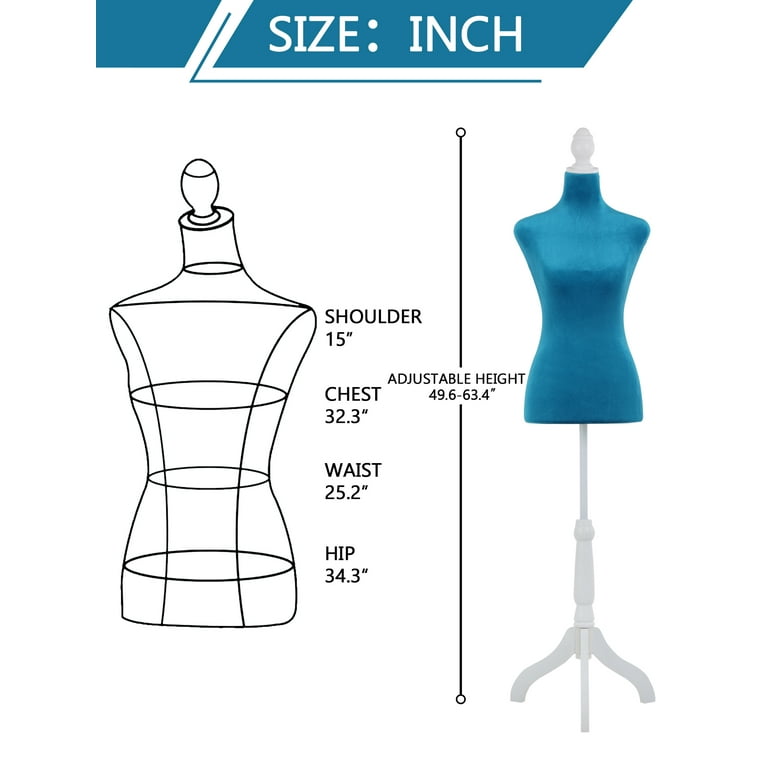 YRLLENSDAN Mannequin Body Dress Mannequin With Stand 49.6-63.4 Inch Height  Adjustable Wooden Tripod Stand High Density Foam Sewing Mannequin Female  Mannequin Full Body Dress Forms Dress Form (Grey) 