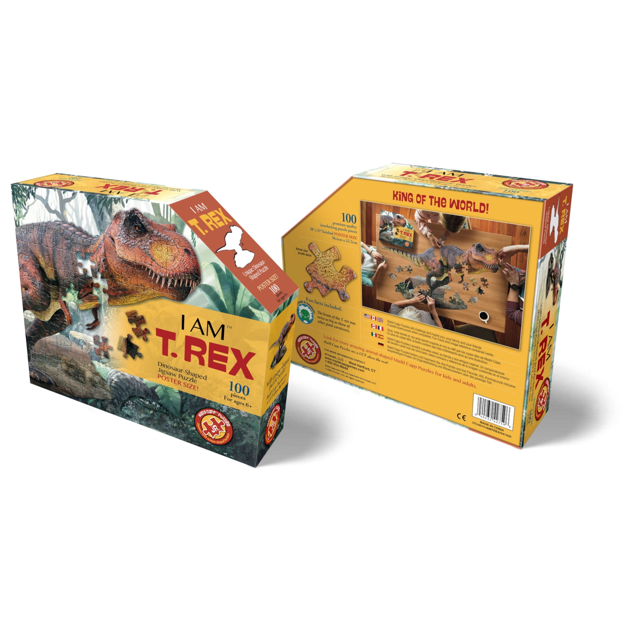 Madd Capp T. REX 100 Piece Jigsaw Puzzle with Oversized Pieces, for Ages 6 and up