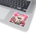 thumbnail image 3 of Hello Valentine’s Day Siamese Flower Crown Romantic Pink Floral Vinyl Sticker Cat Lover Kitten Owner Gifts Waterproof Decal Art Decor - 00031, 3 of 5