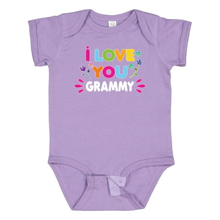 

Inktastic I Love You Grammy with Flowers Gift Baby Girl Bodysuit