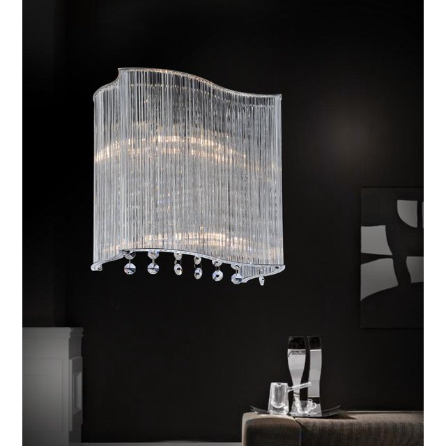 CWI Lighting Applique Murale à 2 Lumières avec Finition Chromée