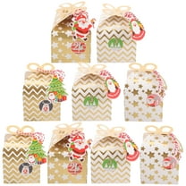 MUSEYA Portable Candy Boxes for Christmas Party Favors Made of Paperboard Assorted Color 24pcs