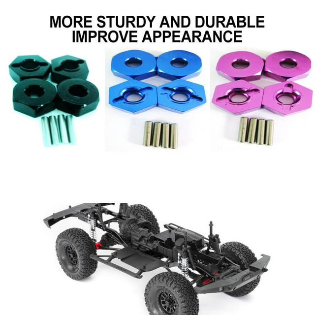 maskred Wheel Hex Mount For SCX10 Crawler Adapter Aluminum Alloy Strong RC Car Accessories Replacement Parts RC Upgrade Part Black