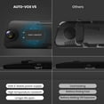 thumbnail image 5 of AUTO-VOX V5 9.35'' Full Laminated Ultrathin Touch Screen Rear View Mirror Camera, Dual 1080P Super Night Vision Backup Camera, 5 of 7