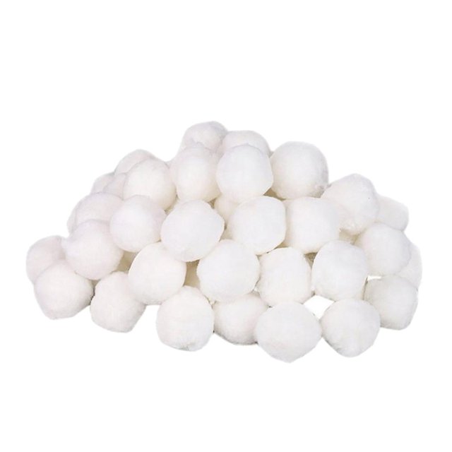 Pool Filter Balls Pool Cleaning Balls Swimming Pool Cleaning Equipment Filter Water Purification Fiber Ball 500G,1 x Pool Filter Ball Set,White