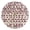 Gold, variant on Dots To Form Shape Prints Round Wall Clock Silent Battery Operated Home Decor for Living Room Bedroom