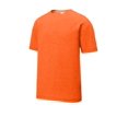 thumbnail image 3 of Sport Tek Adult Male Men Electric Heather T-Shirt Deep Orange He 2X-Large, 3 of 4