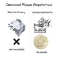 thumbnail image 4 of Yoption Custom Wax Seal Stamp, Electroplating Bronze Personalized Picture/Logo Customized Wax Seal Stamp, Custom Your Own Design Picture Logo Wedding Party Birthday Invitation Seal Wax Stamp, 4 of 4