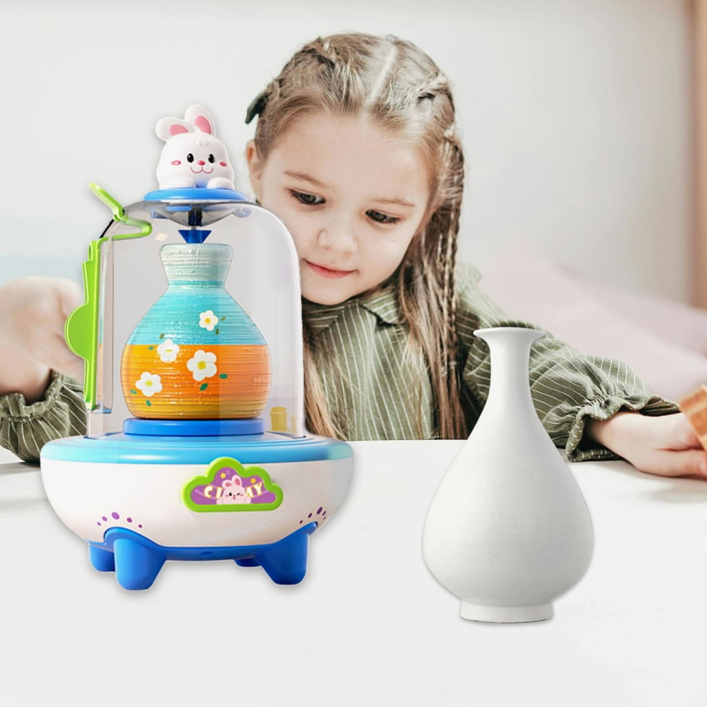 Miiottaa Electric Pottery Wheel Toy USB Power Craft Pottery Machine Toy For Kids Creative