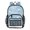 LightBlueFishPrint, variant on Large Clear PVC Backpack Heavy Duty See Through Backpack for Adults Work Travel, Mint Paw Heart Grid Printed 12L