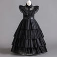 thumbnail image 3 of Wednesday Addams Costume Girl 2023 Vestidos Gothic Style Party Dresses Carnival Costume Halloween Costume for Kids 4-12 Yrs, 3 of 3